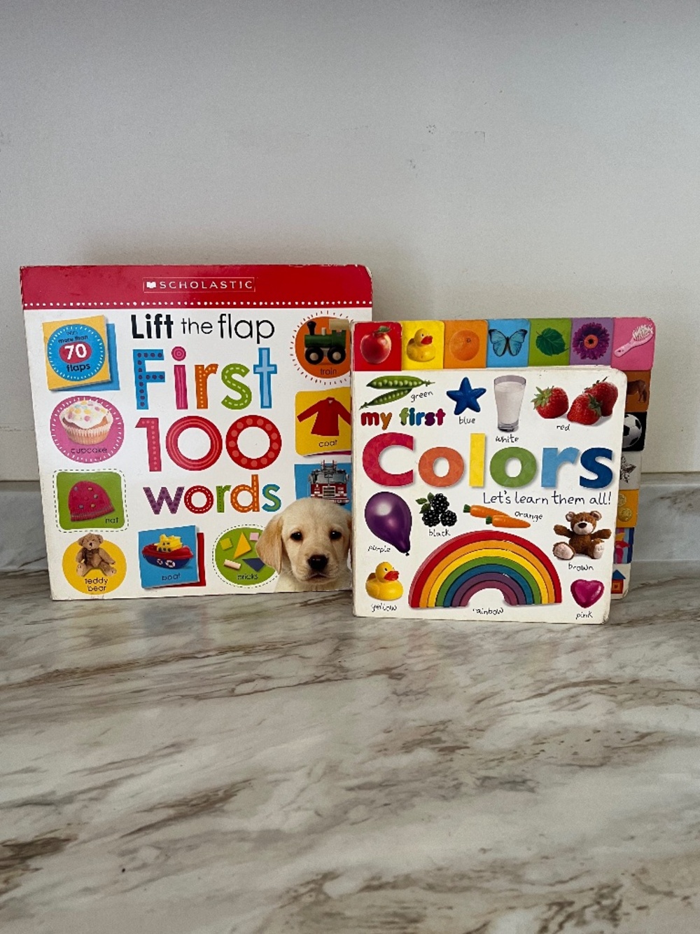 First words and colors flip book picture books set for reading beginners